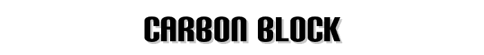 Carbon Block font